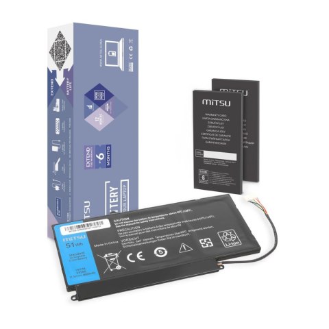 Bateria Mitsu do notebooka Dell Vostro 5460, 5480, 5560, P34F (10.8V-11.1V) (4600 mAh)