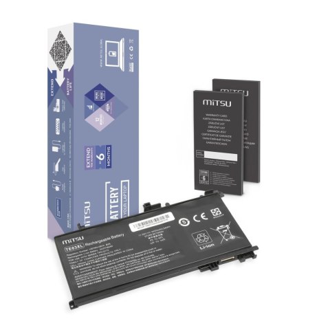 Bateria Mitsu do notebooka HP Omen 15, Pavilion 15 (11.55V) (3400 mAh)