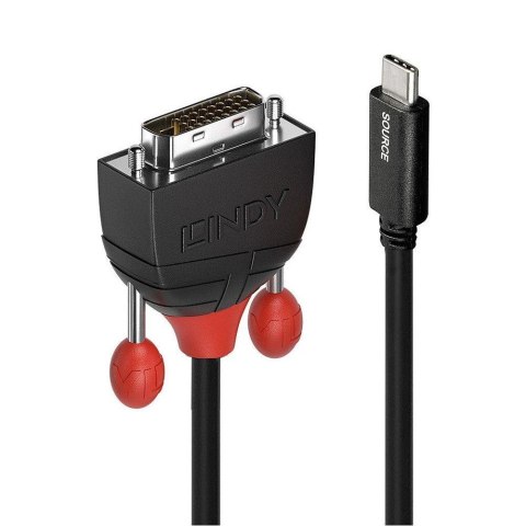 Adapter LINDY USB-C - DVI 3m Czarny