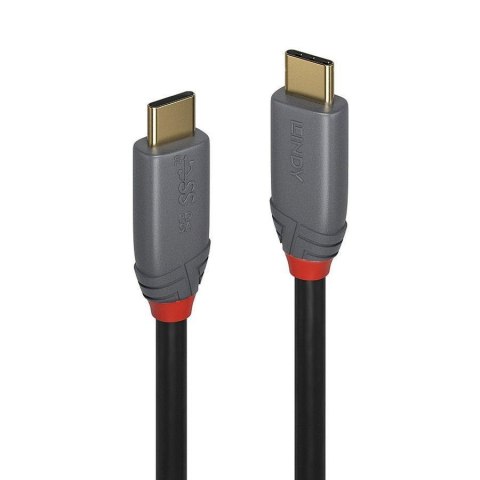 Kabel USB 3.2 LINDY Type C/C M/M Anthra Line PD 3.0 1,5m czarny