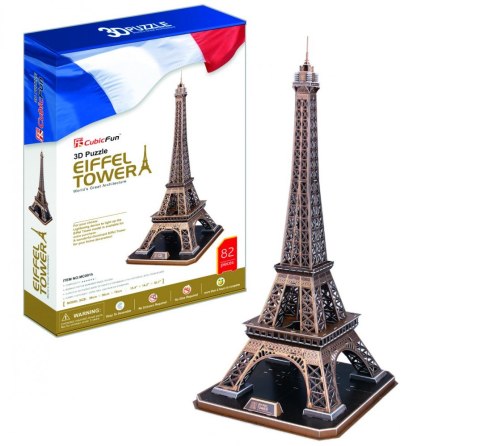 Cubic Fun Puzzle 3D Wieża Eiffel Duży Zestaw