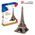 Cubic Fun Puzzle 3D Wieża Eiffel Duży Zestaw