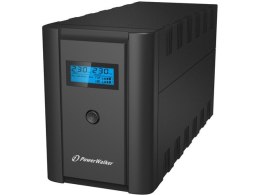 PowerWalker UPS LINE-INTERACTIVE 1200VA 2X 230V PL + 2XIEC OUT, RJ11/RJ45 IN/OUT, USB, LCD