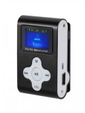 QUER Odtwarzacz MP3 / Dyktafon / Radio FM z LCD czarny