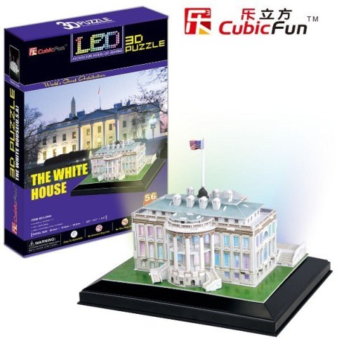 Cubic Fun PUZZLE 3D BIAŁY DOM (ŚWIATŁO)