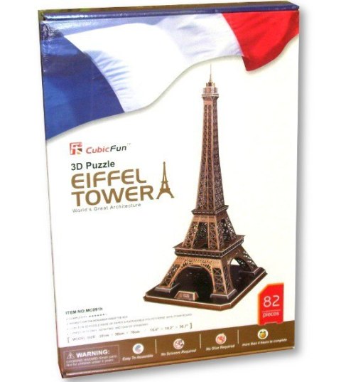 Cubic Fun PUZZLE 3D WIEŻA EIFFEL DUŻY ZESTAW