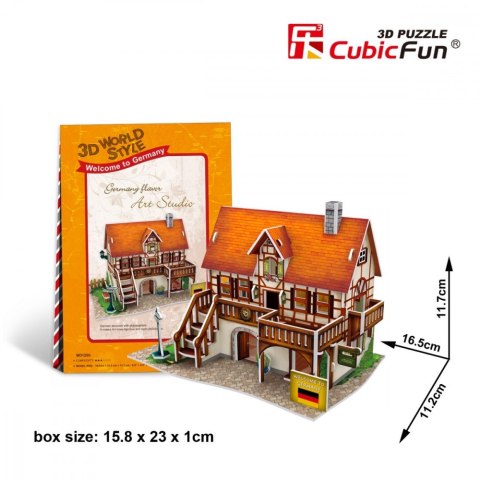 Cubic Fun Puzzle 3D Domki świata - Niemcy Art Studio