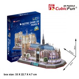 Cubic Fun Puzzle 3D Notre Dame (Światło)