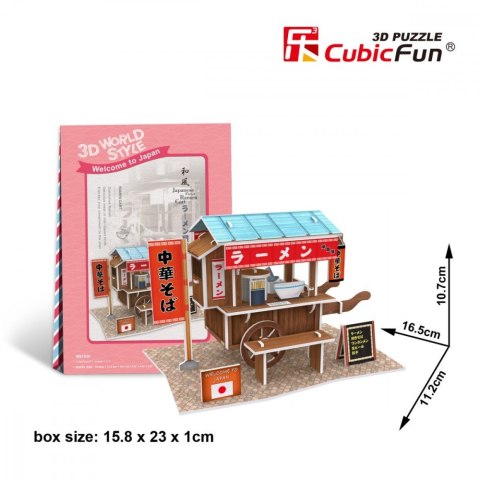 Cubic Fun Puzzle 3D Domki świata - Japonia Ramen Cart