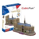 Cubic Fun Puzzle 3D Katedra Notre Dame 128 elementów- zestaw XL