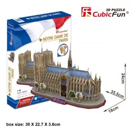 Cubic Fun Puzzle 3D Katedra Notre Dame 128 elementów- zestaw XL