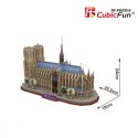 Cubic Fun Puzzle 3D Katedra Notre Dame 128 elementów- zestaw XL