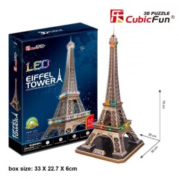 Cubic Fun Puzzle 3D Wieża Eiffla (Światło)