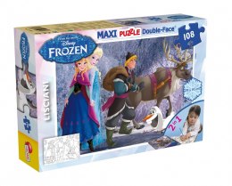 Lisciani Puzzle Frozen maxi 108 elementów, dwustronne