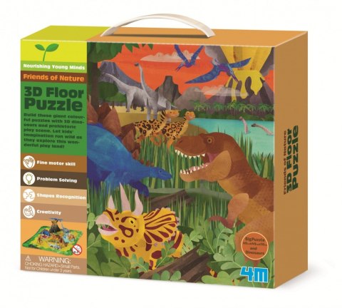 4m Puzzle 3D Dinozaury