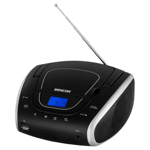 Sencor Przenośny odtwarzacz CD SPT 1600 BS, CD/MP3/USB/Radio FM