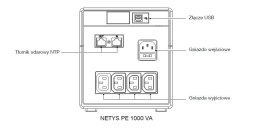 Socomec UPS NETYS PE 1000VA/600W 230V/AVR/4XIEC 320,LED,USB