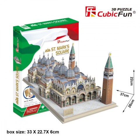 Cubic Fun Puzzle 3D Plac Św. Marka w Wenecji 107 elementów