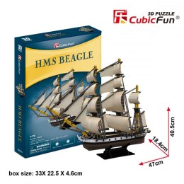 Cubic Fun Puzzle 3D Żaglowiec HMS Beagle 168 elementów