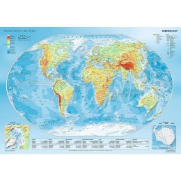 Trefl Puzzle 1000 elementów Mapa fizyczna świata