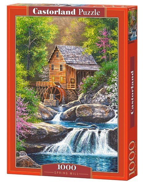 Castor Puzzle 1000 elementów Młyn wiosna