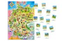 Castor Puzzle 120 elementów Edukacyjna mapa Niemiec