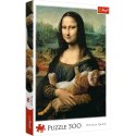 Trefl Puzzle 500 elementów Mona Lisa i kot Mruczek