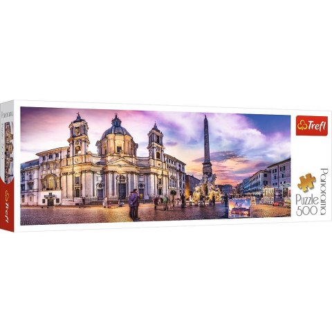 Trefl Puzzle 500 elementów Panorama - Piazza Navona, Rzym