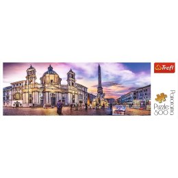 Trefl Puzzle 500 elementów Panorama - Piazza Navona, Rzym