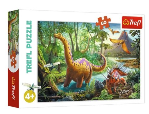 Trefl Puzzle 60 elementów - Wędrówki dinozaurów