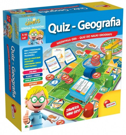 Lisciani Gra Im A Genius - Quiz Geografia