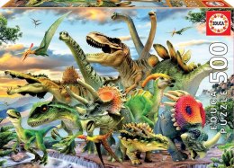 Educa Puzzle 500 elementów Dinozaury