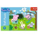 Trefl Puzzle 30 elementów - Świnka Peppa, Leśna wyprawa