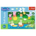 Trefl Puzzle 60 elementów - Świnka Peppa, Wakacyjna zabawa