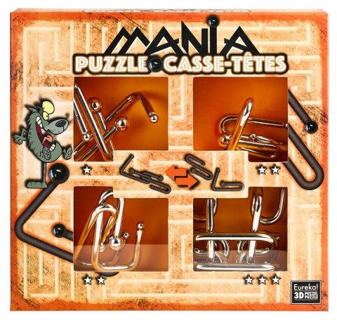 EUREKA 3D Gra Puzzle Mania Zestaw pomarańczowy Łamigłówki