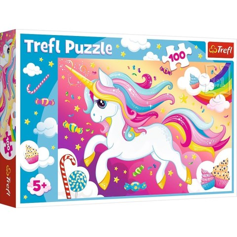 Trefl Puzzle 100 elementów - Piękny jednorożec