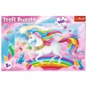 Trefl Puzzle 100 elementów - W kryształowym świecie jednorożców