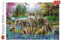 Trefl Puzzle 1000 elementów - Wilcza rodzina