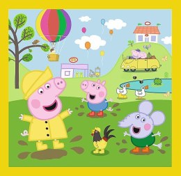 Trefl Puzzle 3w1 - Świnka Peppa - Wesoły dzień Peppy