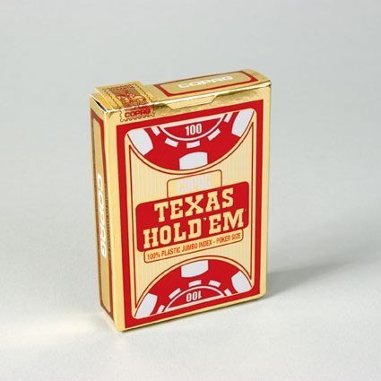 Cartamundi Karty Poker Texas Jumbo czerwone