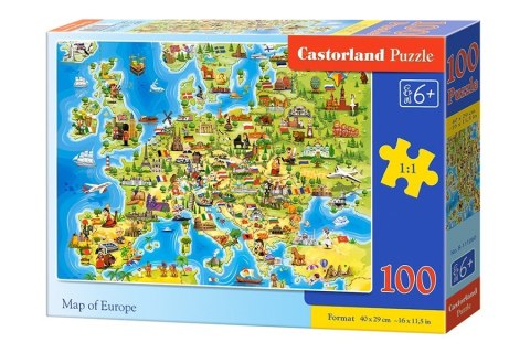 Castor Puzzle 100 elementów - Mapa Europy