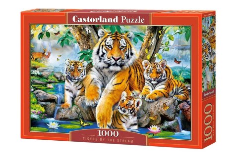 Castor Puzzle 1000 elementów - Tygrysy przy potoku