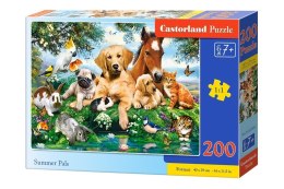 Castor Puzzle 200 elementów - Zwierzątka wakacyjni przyjaciele