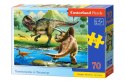 Castor Puzzle 70 elementów Dinozaury Tyranozaur Triceratops