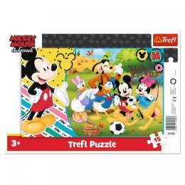 Trefl Puzzle 15 elementów Ramkowe Mickey na wsi