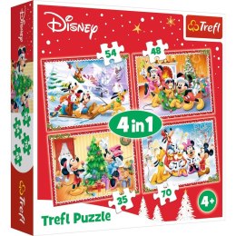 Trefl Puzzle 4w1 Swiąteczny czas