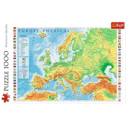 Trefl Puzzle 1000 elementów Mapa fizyczna Europy