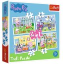 Trefl Puzzle 4w1 Wspomnienia z wakacji Peppa