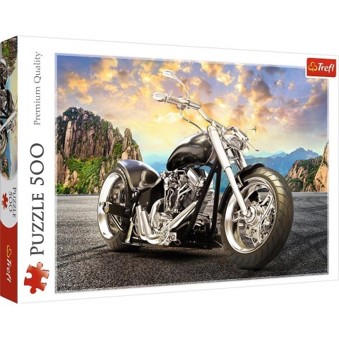 Trefl Puzzle 500 elementów Czarny motocykl