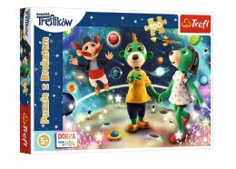 Trefl Puzzle 100 elementów Glitter Trefliki wśród gwiazd